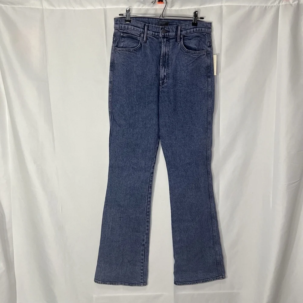 MOTHER The Desperado Heel Jeans In Paisley Purple Size 31 NWT - Picture 3 of 16
